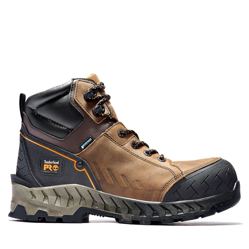 Botas de Trabajo Timberland Hombre Pro® Summit 6-Inch Composite-Toe Marrones/Negras - Chile KSR-9308